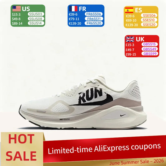 Nike Structure 26 Men's Running Shoes - White/Black Versatile, Durable,Breathable Support for Training and Speed Runs IB5698-100