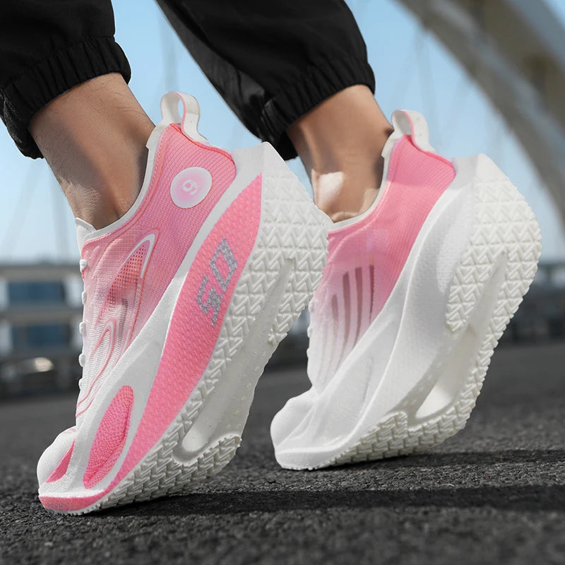 Nuevas zapatillas deportivas para hombre y mujer, zapatillas de running, placa de carbono, competición de maratón masculina, amortiguación, zapatillas de entrenamiento atlético