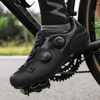 2025 new arrival professional cycling shoes, racing road bike SPD cleat shoes, ultralight self-locking MTB bicycle sneakers unisex