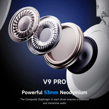 MCHOSE V9 PRO Wireless Gaming Headset 7.1 Surround Sound for PS5 PS4 PC SWITCH TOPSPEED Gaming Headphones
