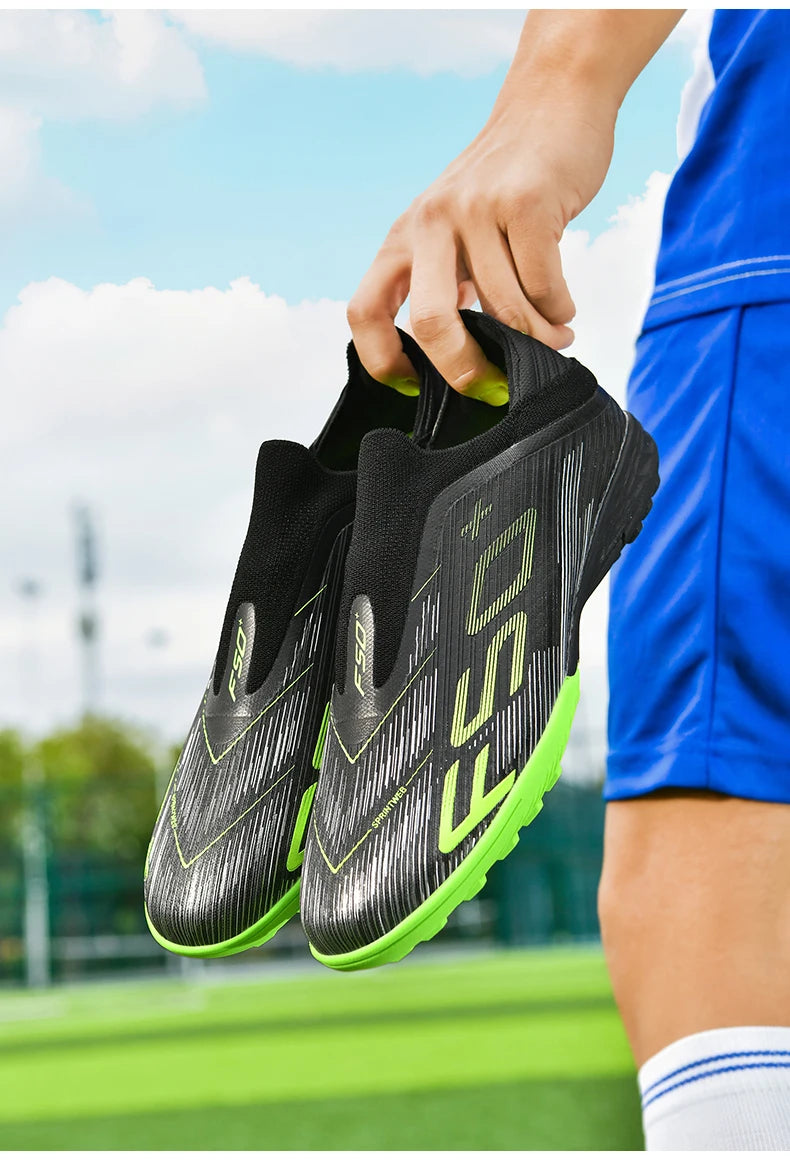 Neue Herren-Fußballschuhe für Kunstrasen, ultraleichte und bequeme Sportschuhe mit Stollen, Futsal, rutschfest, FG-Rasen, Indoor, Erwachsene