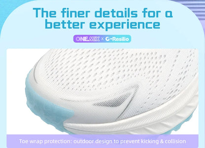 ONEMIX casual hardloopschoenen, ademende zomer-joggingschoenen voor heren, lichte gymschoenen voor dames, outdoor sportschoenen voor heren met demping