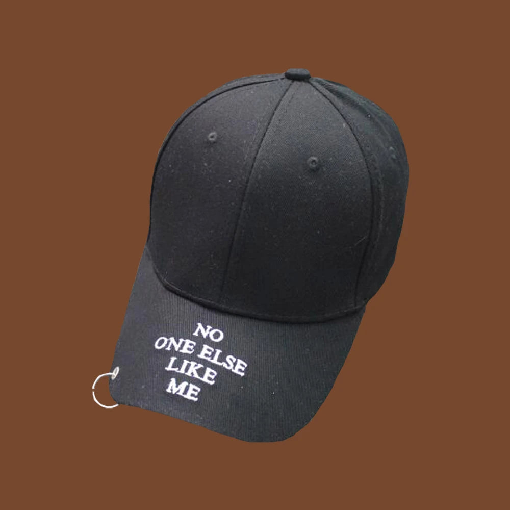 Kvinder Mænd Hip Hop K-pop Snapback-baseballkasket Ensfarvet med ring Sport Dans Rejse Elsker Far-kasket Kasketter Streetwear Justerbar