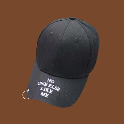 Kvinder Mænd Hip Hop K-pop Snapback-baseballkasket Ensfarvet med ring Sport Dans Rejse Elsker Far-kasket Kasketter Streetwear Justerbar