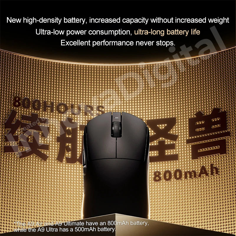 ATK Dragonfly A9 Ultimate bezdrôtová herná myš A9 Air PAW3950 ultraľahká ergonomická e-športová myš pre hráčov FPS CSGO A9 Ultra