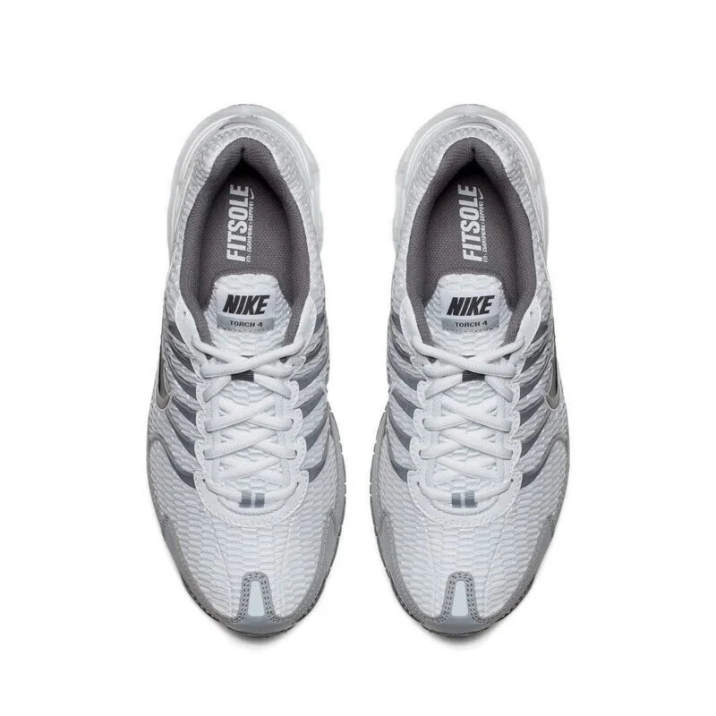 Nike Air Max Torch 4 343846-100 — Ténis de corrida commuter leves e resistentes ao desgaste com amortecimento de ar visualizado novo da Nike