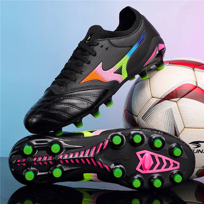 Chaussures de football pour hommes, chaussures de football d'intérieur pour adultes, crampons de football antidérapants, crampons de sport ultralégers pour matchs, crampons de futsal, crampons d'entraînement sur gazon, cr