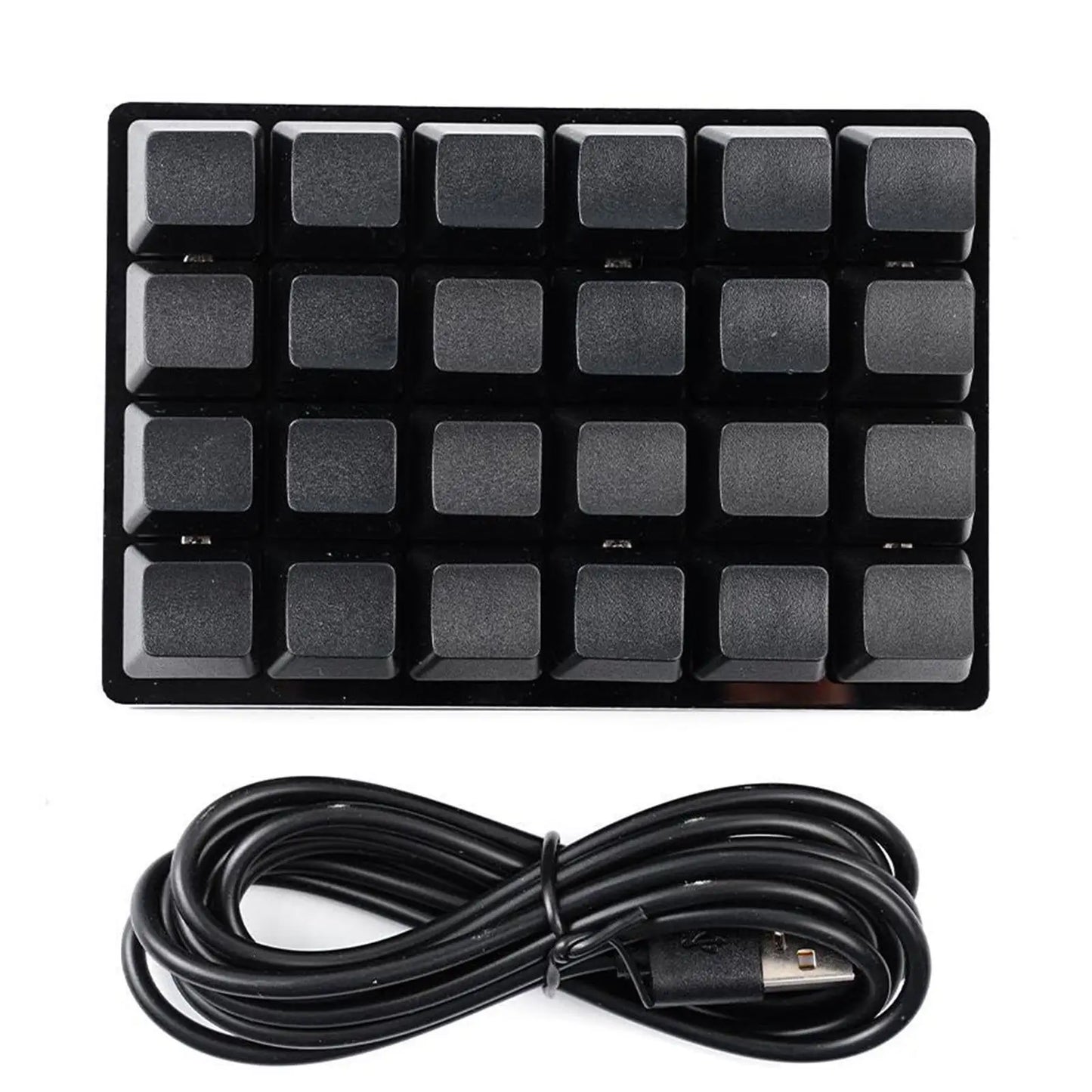 Mini USB Custom Mechanical Keyboard 24 Keys Black/White Gaming Keyboard Sayo Device Shortcut Programmable Keypad Keys Macro