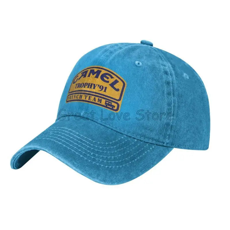 Camel Trophy 91 Cowboyhat Retro Justerbar Vasket Bomuld Golfhat Sommer Vintage Solskærme Baseballkasketter