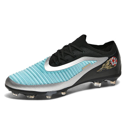 Nuevas zapatillas de fútbol para hombre, botas antideslizantes para adulto, deporte al aire libre para niño, tacos largos de entrenamiento, transpirables y cómodas para partido