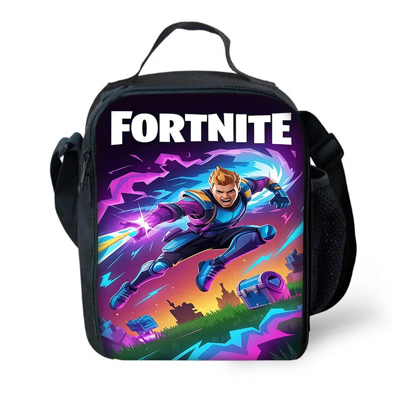 Child Insulated Large Capacity Bag for Boy Hot Game F-FortniteS Girl Student Outdoor Picnic Resuable Thermal Cooler Lunch Box