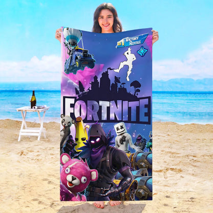 Game F-Fortnites Strandtuch Hotelhandtücher Badezimmer Sauna Spa Playa Reise Schwimmbad Für Zuhause Babybad Mikrofaser Fitnessstudio Dusche