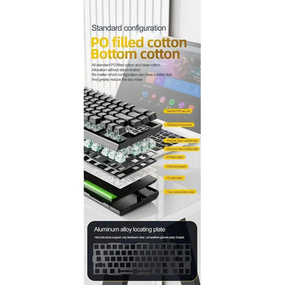 Attack Shark X68 He Gaming Keyboard Magnetic Mechanical Wired for Pro Gaming 0.01mm Rapid Trigg 8000Hz 128K Rate