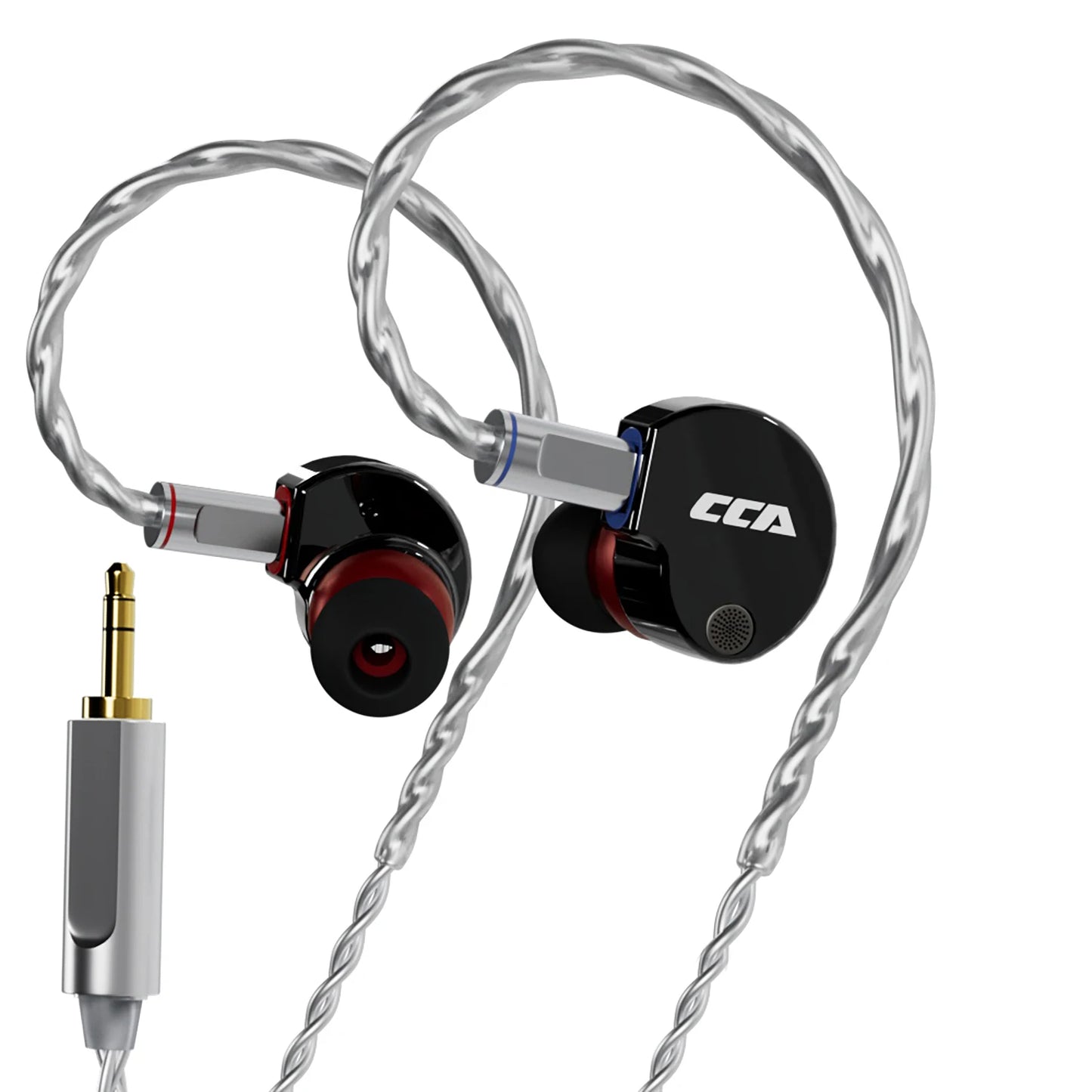 CCA Phoenix Metal Alloy Body 10mm Dual Magnetic Dynamic Coil HIFI Sound Quality In Ear Wired Esports Music Earphones