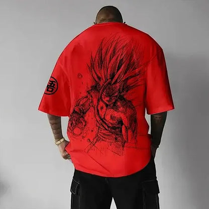 Camiseta temática de Dragon Ball Z - Algodón puro, transpirable y elástico | Cómoda y con estilo | Ideal para fans del anime