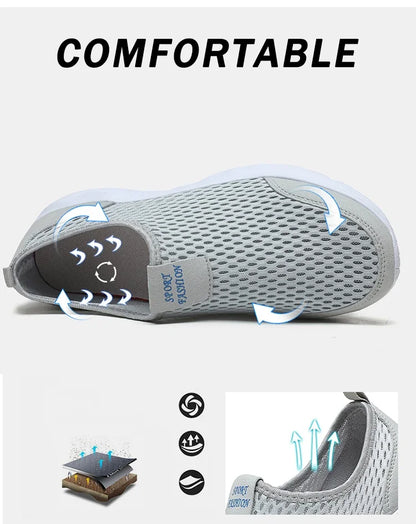 2025 new shoes men loafers, light walking breathable summer comfortable casual shoes, men's sneakers zapatillas hombre plus