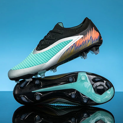 Botas de fútbol para hombre, nuevas, ultraligeras, para entrenamiento al aire libre, dropshipping, zapatillas de fútbol con tacos, clavos largos FG antideslizantes