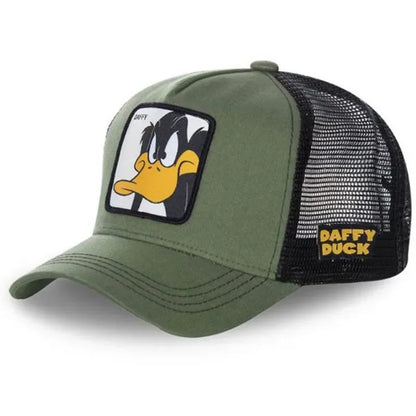 Casquette unisexe anime/dessin animé avec écusson brodé, casquette de baseball, casquette de camionneur, casquettes en maille, chapeau de soleil