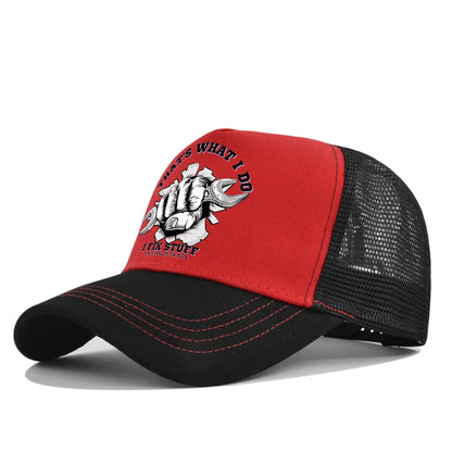New Fashion Spring Summer Printed Mesh Breathable Baseball Cap Gorras Personality LOGO for Men WomenCouples Visor Hat Casquette