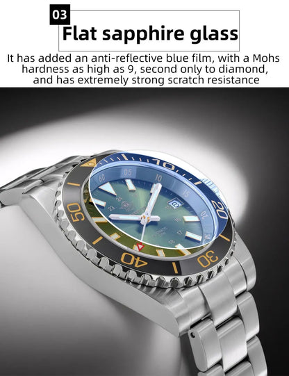 ADDIESDIVE Men Luxury Watch Sapphire Crystal Ceramic Ring 20Bar Diving Luminous Automatic Mechanical Watch Exquisite Gift Clock