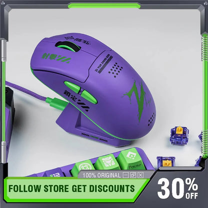 VALKYRIE M1 Wireless Mouse with 4K Wireless Receiver Charger PAW3395 Sensor 26000dpi RGB Wireless Bluetooth Three Mode Mouse