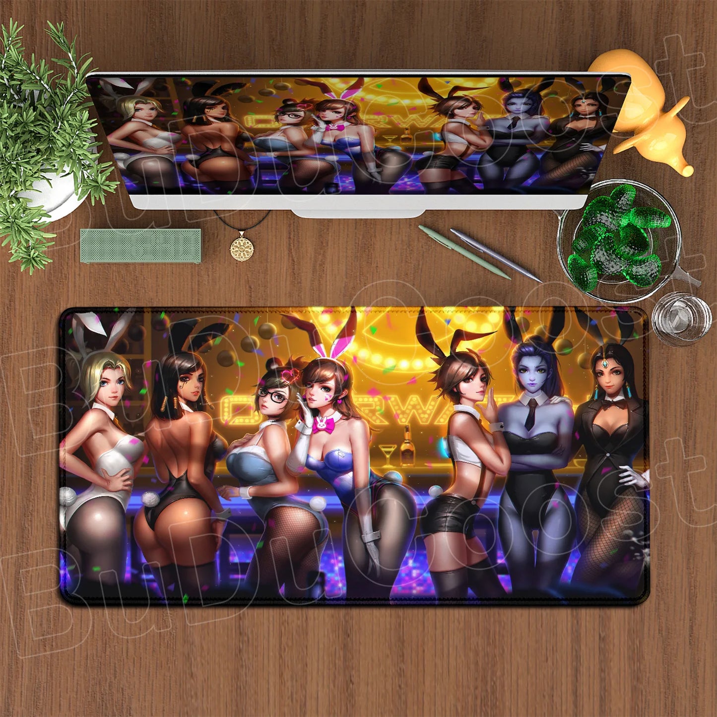 Large XXL DIY Cool  Overwatch Mouse Pad Keyboard Table Gaming Accessories Non-Slip Rubber Edge locking spped Laptop Rug desk Mat