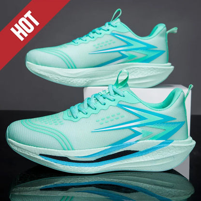 NEW Running Shoes Carbon Board Marathon Men Sports Breathable Lightweight Women's Comfortable Athletic Nonskid Sneakers Casual
