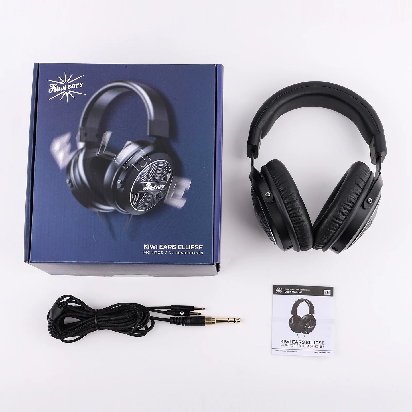 Linsoul Kiwi Ears Ellipse Studio-Grade Dynamic Driver Headphones with Comfortable Design and Dtachable Cable Design