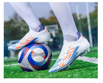 Nouvelles chaussures de football pour hommes, baskets antidérapantes, chaussures d'entraînement, bottes de football très vendues, crampons légers de haute qualité pour matchs sur gazon, mi-hautes pour l'extérieur