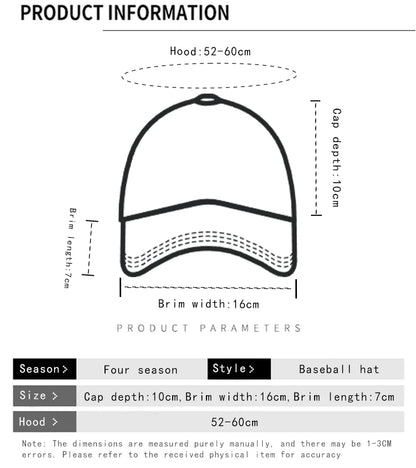 New Unisex Paintings Graffiti Letter Baseball Hats Breathable Personal Sunshade Hip Hop Peaked Caps Versatile Fashion Hardtop