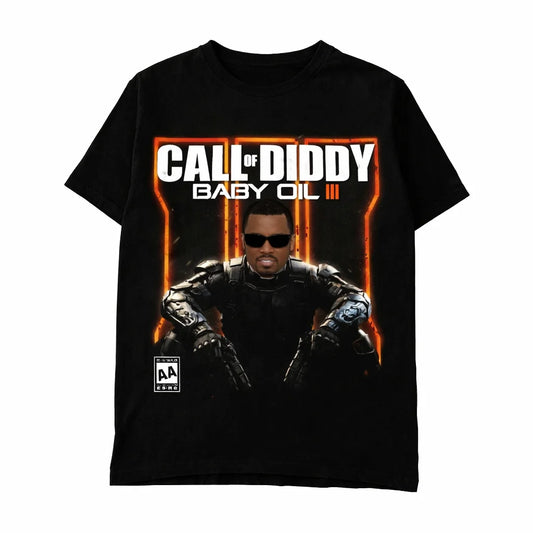 2026 men women Call of Diddy Party Brainrot Sigma T Shirt long or short sleeves