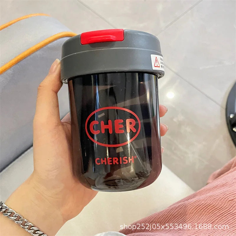 Game Fortnites Mini Straw Cups School Student Plastic Water Bottle Children Leak-proof Coffee Milk Cups Travel Outdoor Office