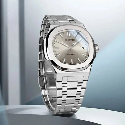 New 2025 Men's Automatic Watch Luminous Man Watches Steel Strap Waterproof Wristwatches Men's Luxury Brand Watch