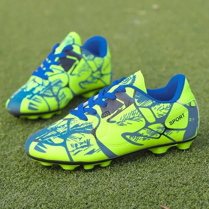 New Men Kids Soccer Shoes Cleats Ultralight Football Boots Boys Non-Slip Grass Adult Professional Training Shoes Drop Shipping