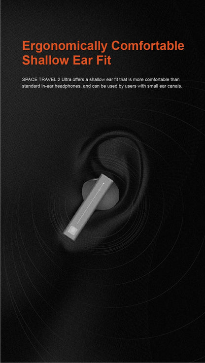 MOONDROP Space Travel 2 ULTRA TWS Bluetooth earphone ANC LDAC Bluetooth 6.0 55ms Low-latency Game Mode gaming headset