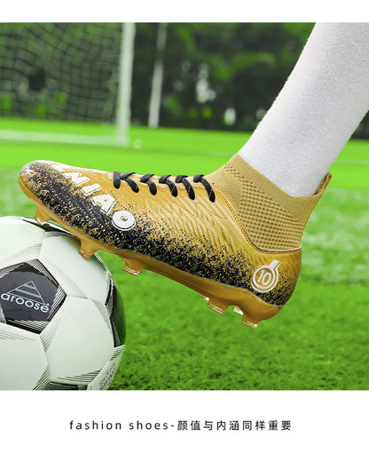 Men's Soccer Shoes Kids Football Boots Women's Professional Soccer Cleats Anti-skid Football Shoes TF/FG Outdoor Football Shoes