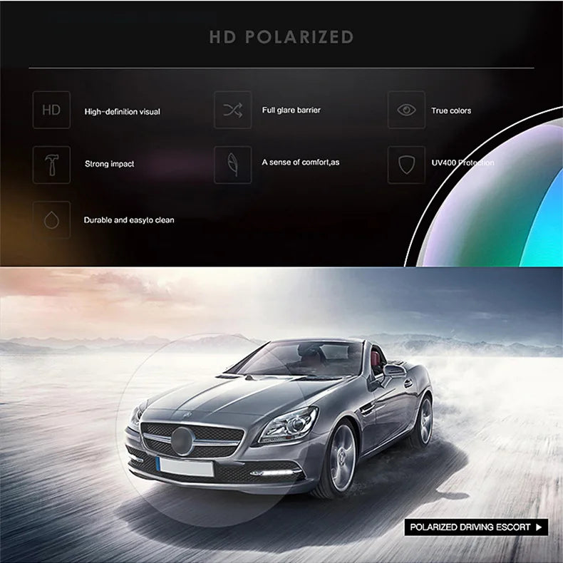 Lyxiga märkesdesignade polariserade solglasögon för män – utomhuscykling, solglasögon för bilkörning, ridning och sportglasögon 6123