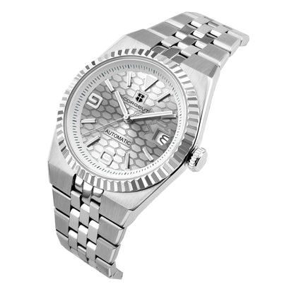 Corgeut 40mm Luxury NH35 Movt Man Sport Clock Automatic Relogio Masculino Mechanical Wristwatch Sapphire Ice Blue Men's Watch