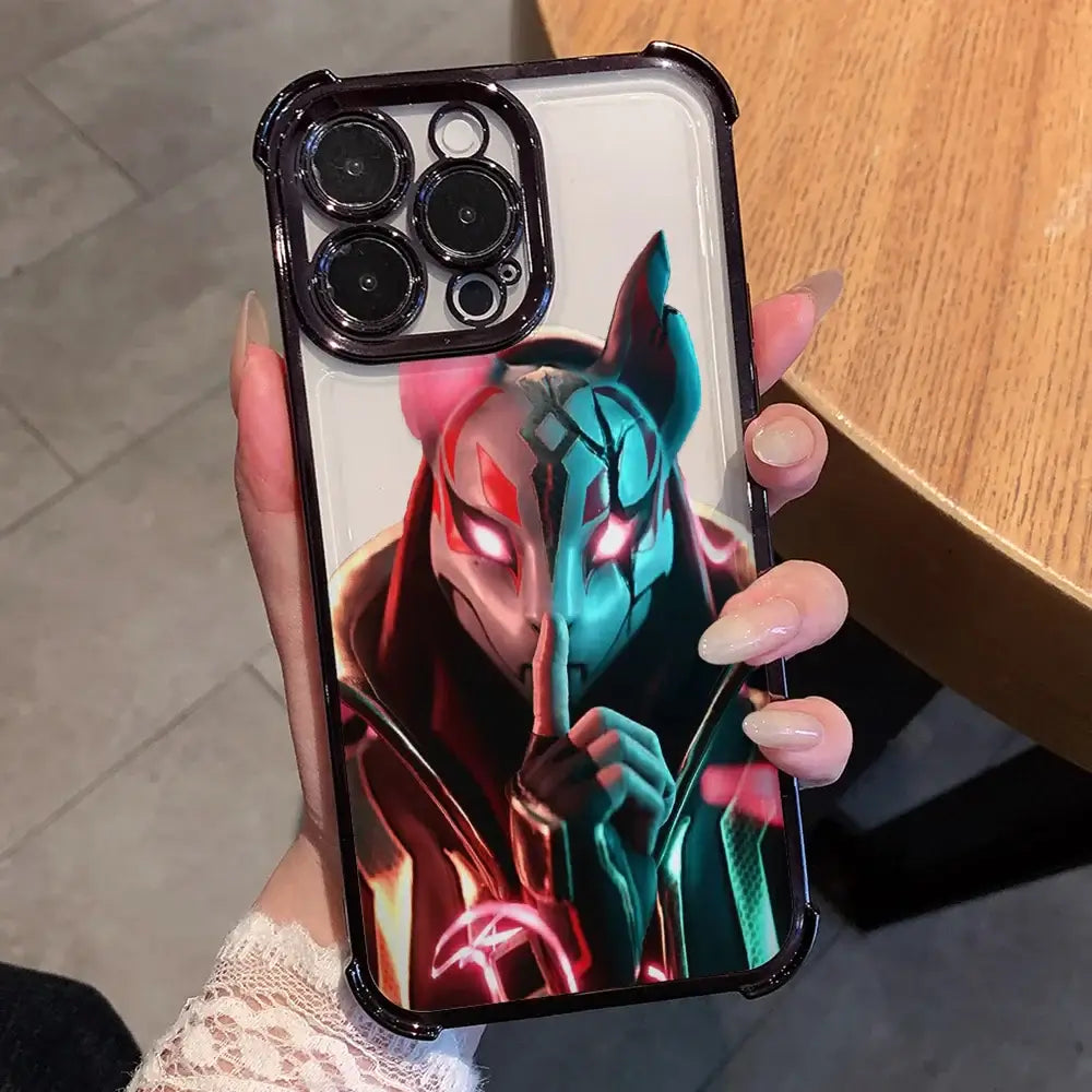 Anime Fortnite-game telefoonhoesje met game-design voor Xiaomi Redmi A7 15 A3 15C 14C K50 A1 Note 15 14 13 12 12s Pro Plus 4G 5G, valbestendig