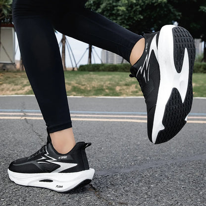 NEW Running Shoes Carbon Board Marathon Men Sports Breathable Lightweight Women's Comfortable Athletic Nonskid Sneakers Casual