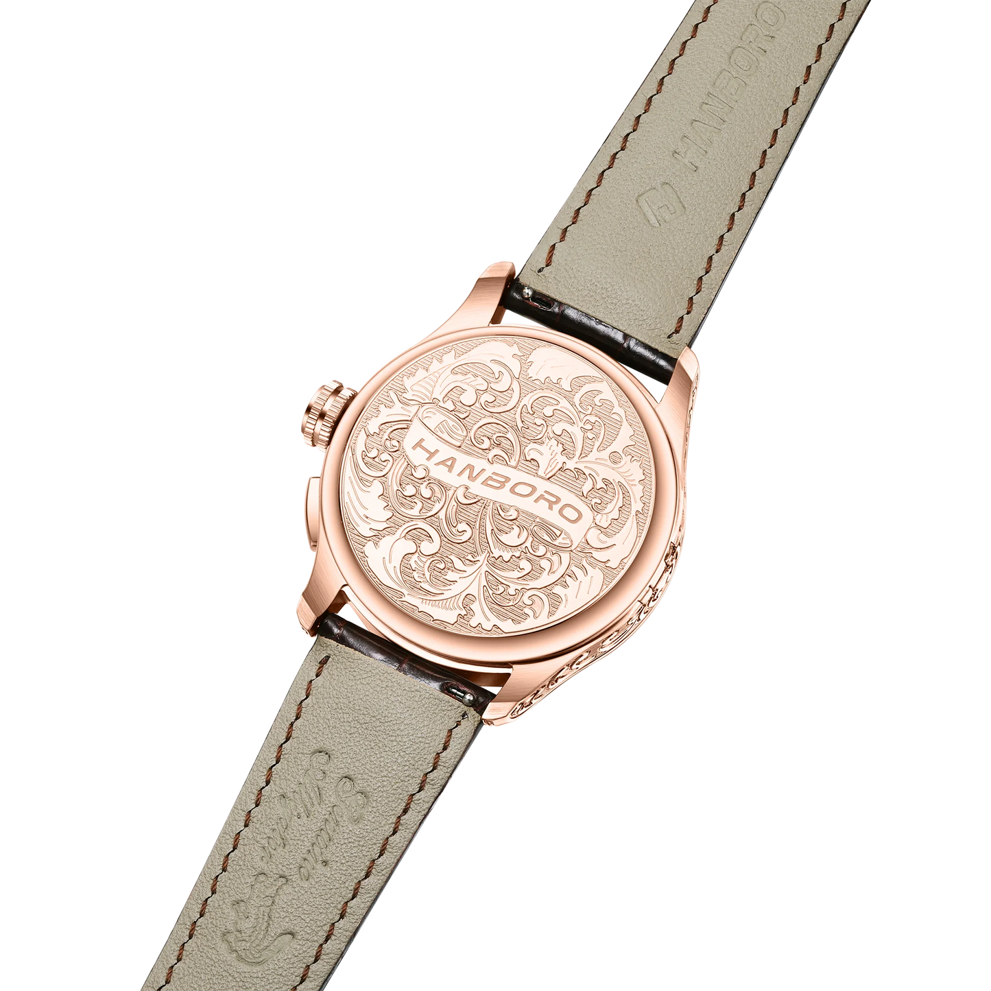 HANBORO hourly clock series men's fully automatic mechanical watch 5379