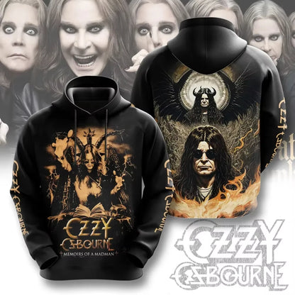 Men's Hoodie New Rock Ozzy Osbourne Band 3d Print Hoodies Men Women Fashion Street Hoodie Sweatshirt Women Coat Hip Hop Sudadera