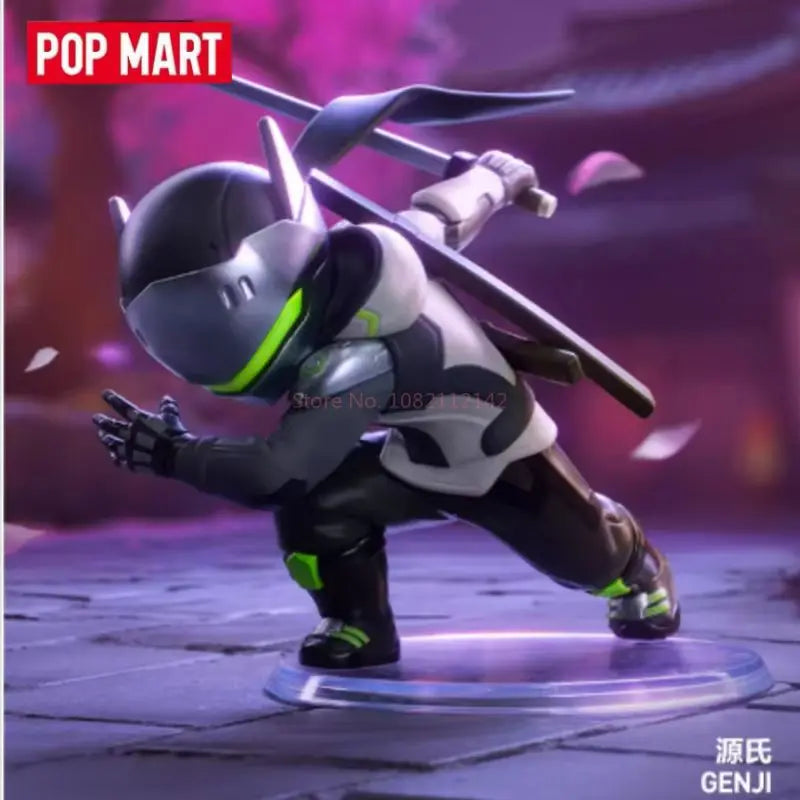 POP MART Genuína Overwatch Play Of The Game Series Blind Box — Figuras colecionáveis em PVC, ornamentos de secretária e modelos de brinquedo para fãs