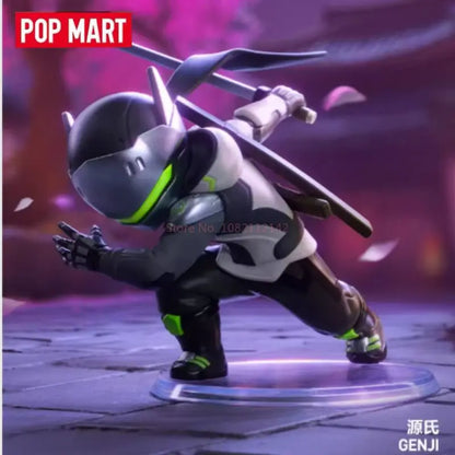 POP MART Genuína Overwatch Play Of The Game Series Blind Box — Figuras colecionáveis em PVC, ornamentos de secretária e modelos de brinquedo para fãs