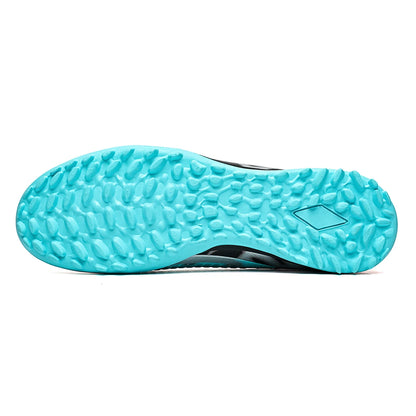 Chaussures de football TF économiques, tige en mélange PU, crampons en caoutchouc dense, antidérapantes, durables, chaussures de football pour terrain synthétique à prix abordable