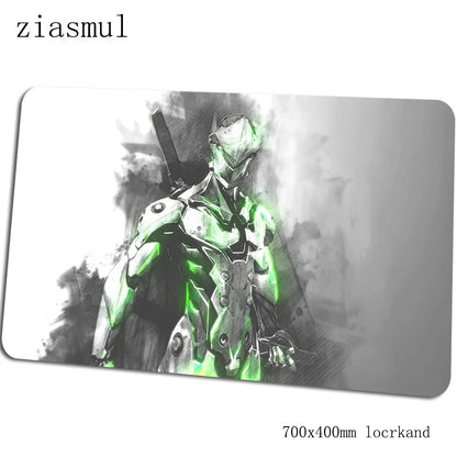 „Overwatch“ pelės kilimėlis – įspūdingas kompiuterio kilimėlis 70x40cm, didelis XL gaming pelės kilimėlis klaviatūrai, žaidimams, PC gamer stalui