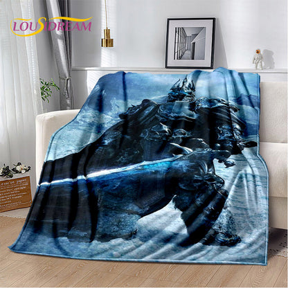 World of Warcraft,WOW ,Game Gamer Soft Plush Blanket,Flannel Blanket Throw Blanket for Living Room Bedroom Bed Sofa Picnic Cover