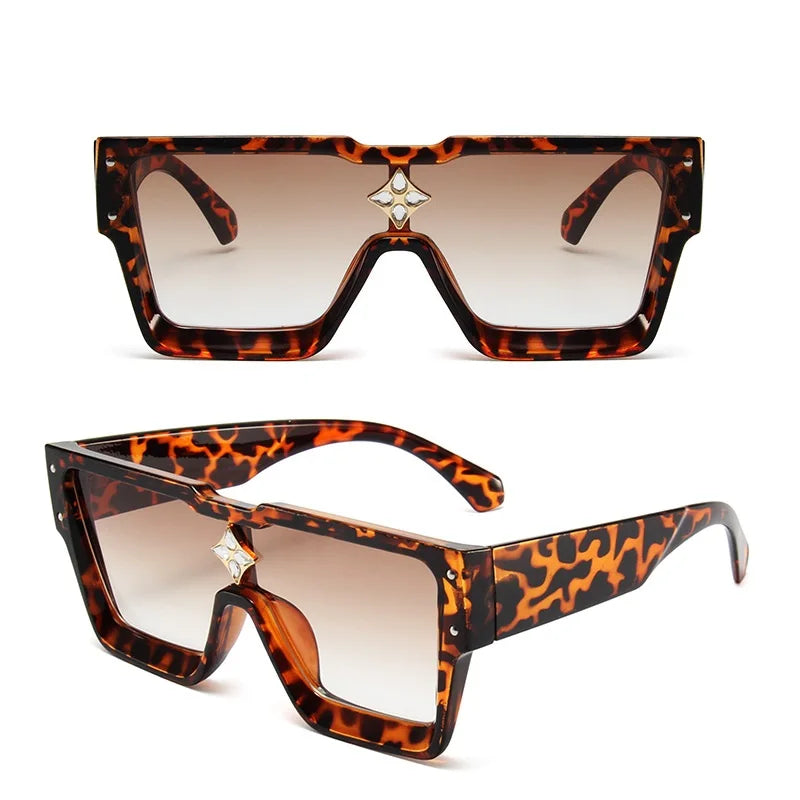 Stylish Cyclone Luxury Sunglasses for Men Women Brand Designer Square Sun Glasses Driving Aviation Fashion Shades UV400