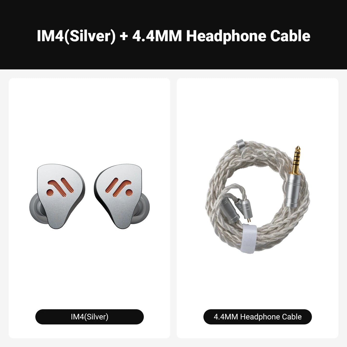 Fosi Audio IM4 Hifi Wired Earphones Open-Back Dynamic Drivers IEM Headphones For Music Monitoring Gaming Earbuds