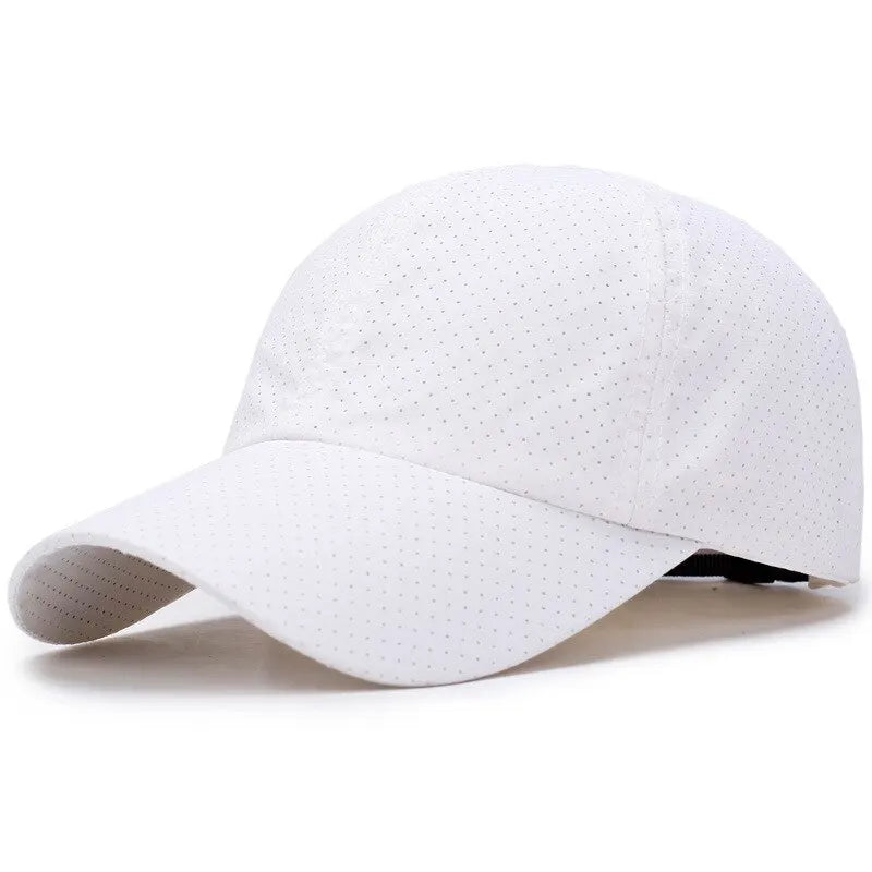 Cappellino da uomo primavera-estate in rete a tinta unita, cappellino da baseball da donna autunnale, edizione coreana, cappellino parasole in rete traspirante con visiera